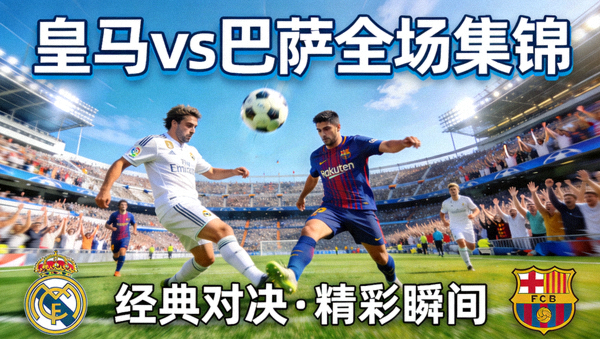 皇家马德里对阵巴塞罗那全场集锦视频封面图